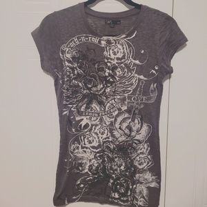 Y2k ed hardy style shirt